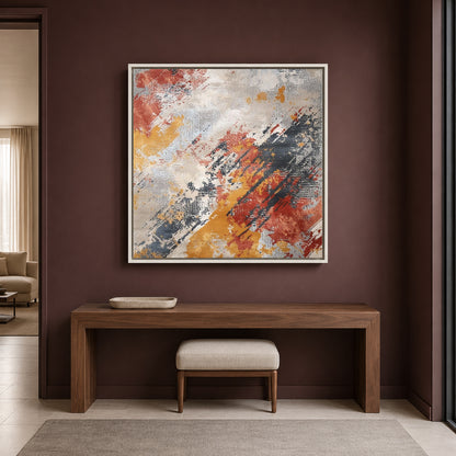 Modern Abstract Texture Canvas Wall Art Contemporary Square Painting