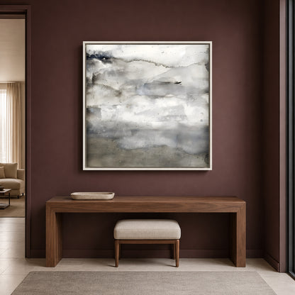 Minimalist Abstract Landscape Canvas Wall Art Modern Neutral Painting
