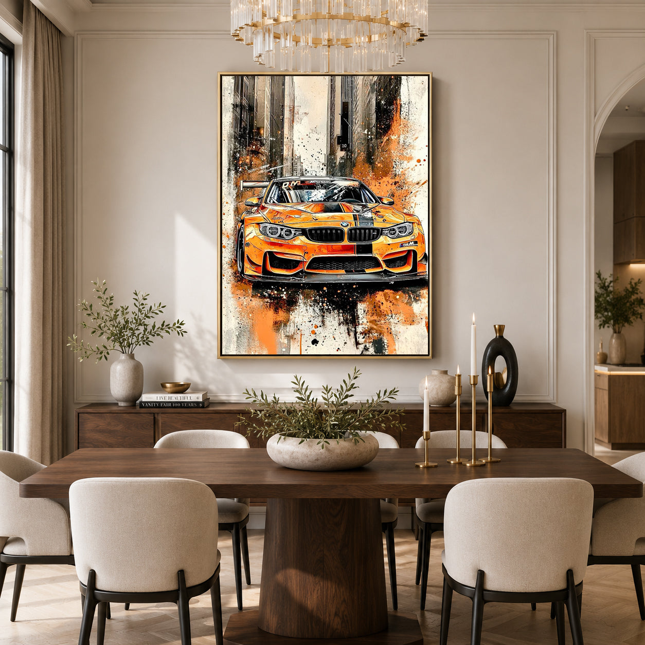 Sports Car Canvas Painting,
