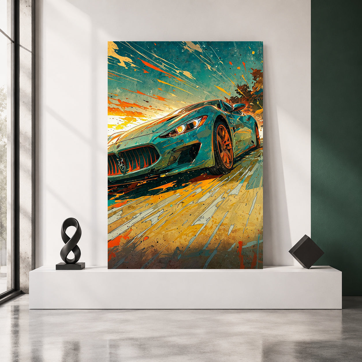 Sports Car Canvas Painting