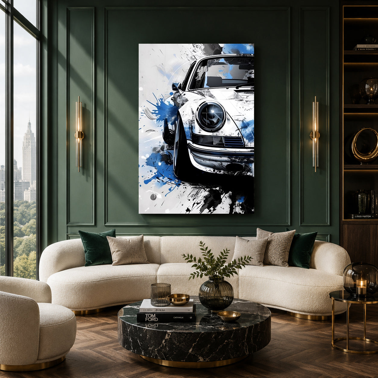 Sports Car Canvas Painting