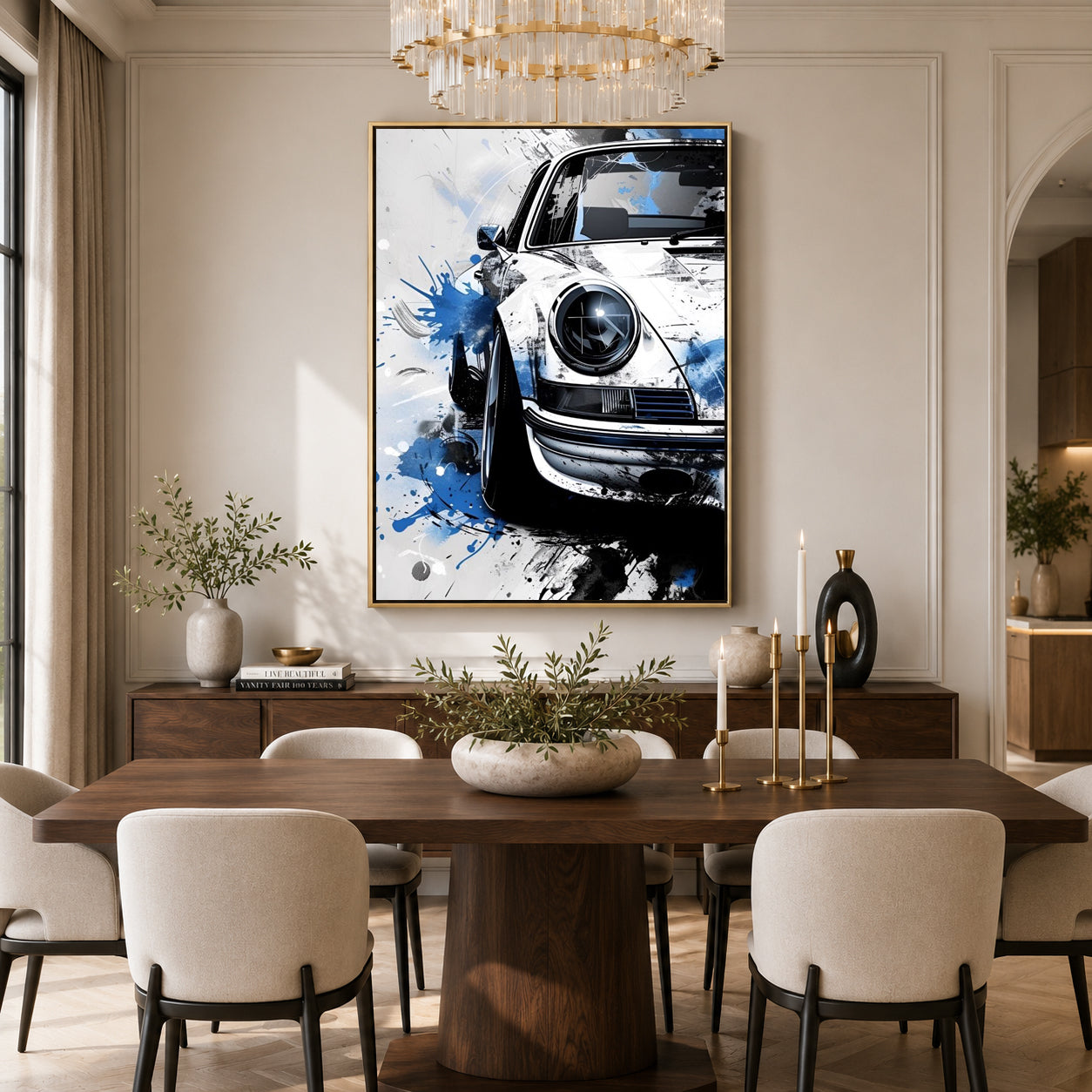 Sports Car Canvas Painting