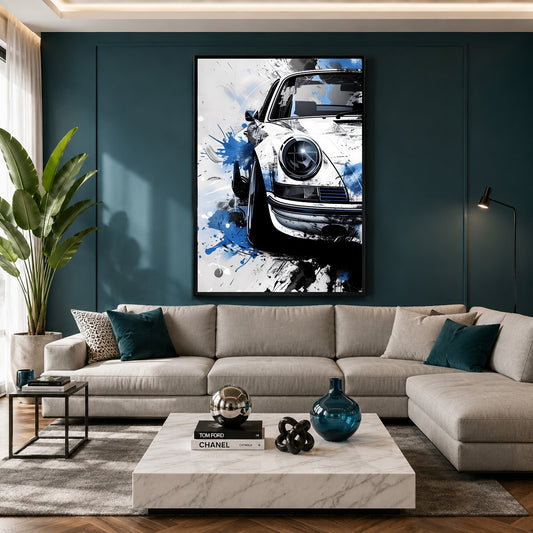 Sports Car Canvas Painting