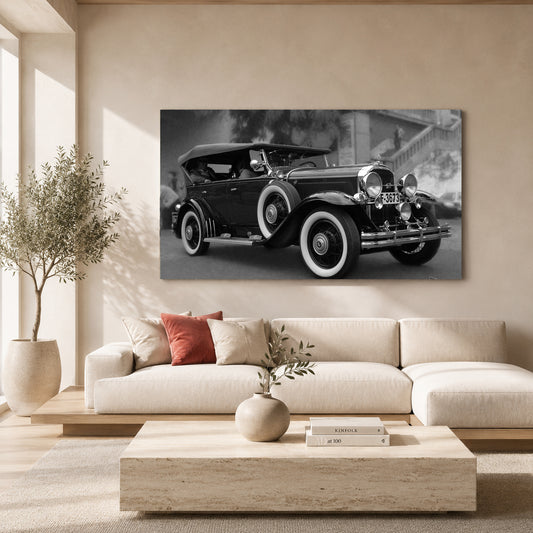 Vintage Classic Car Canvas Painting