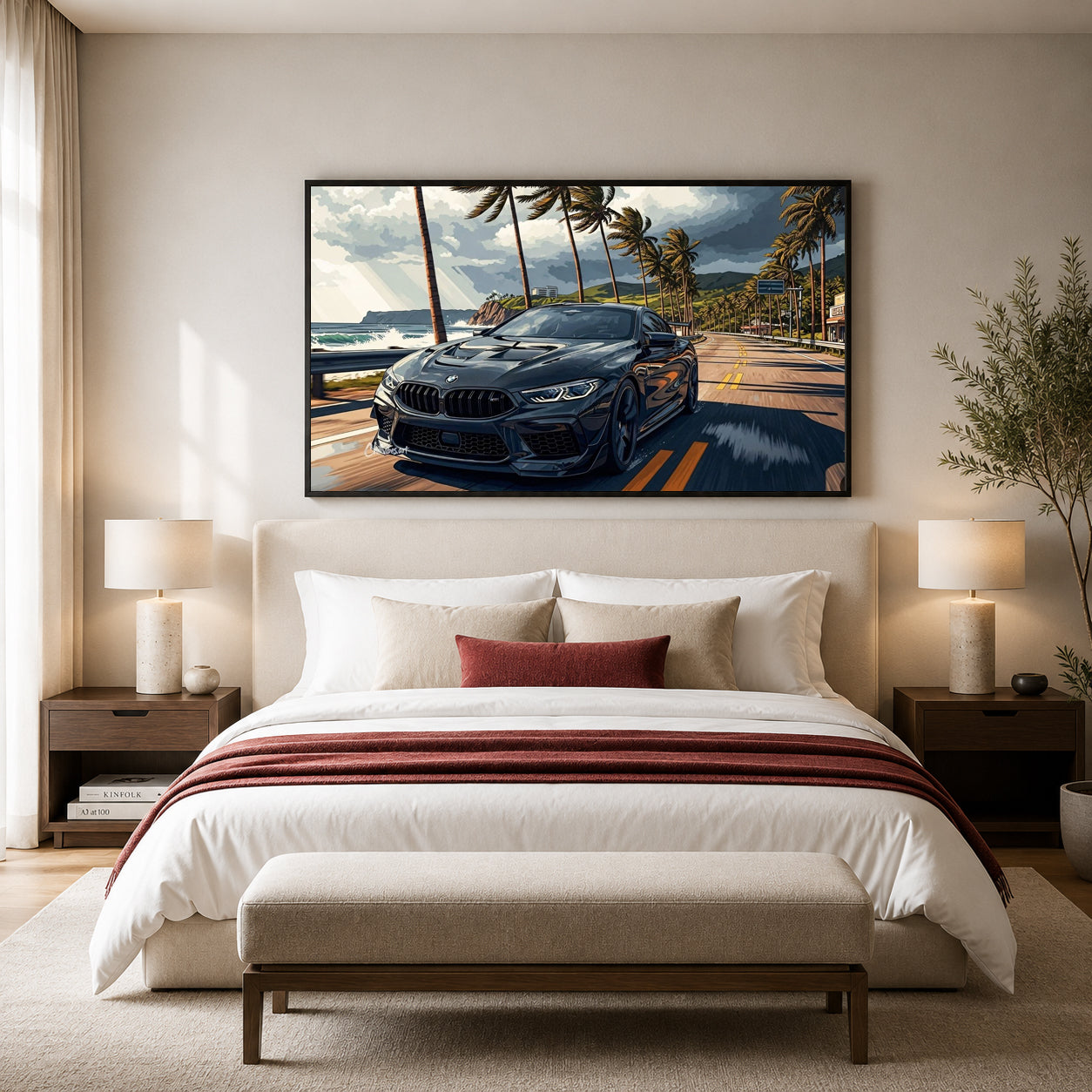BMW Sports Car Canvas Painting