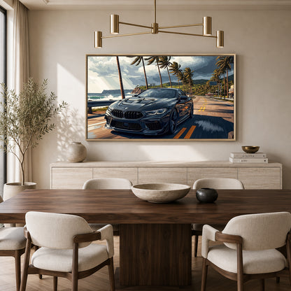 BMW Sports Car Canvas Painting