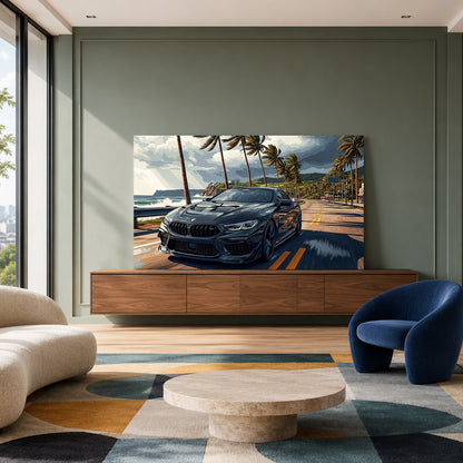 BMW Sports Car Canvas Painting