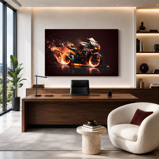 Sport Bike Canvas Painting