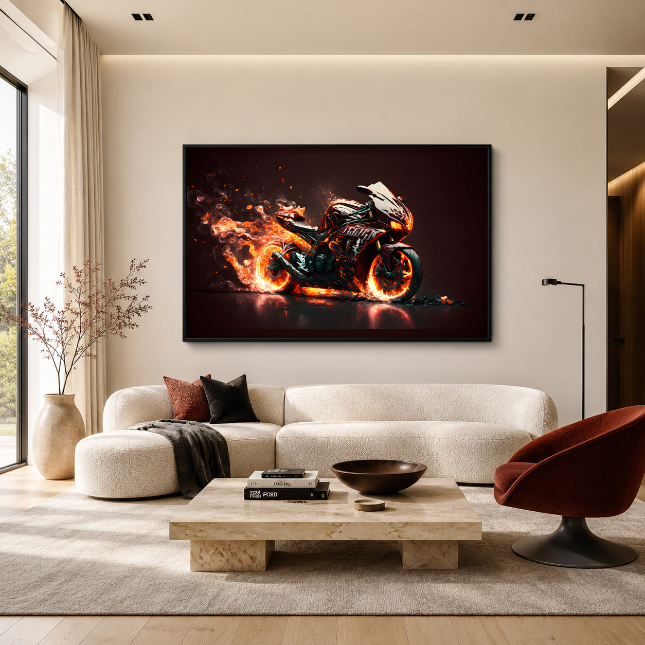 Sport Bike Canvas Painting