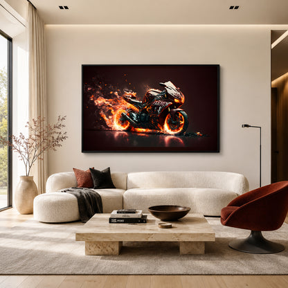 Sport Bike Canvas Painting