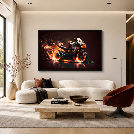 Sport Bike Canvas Painting