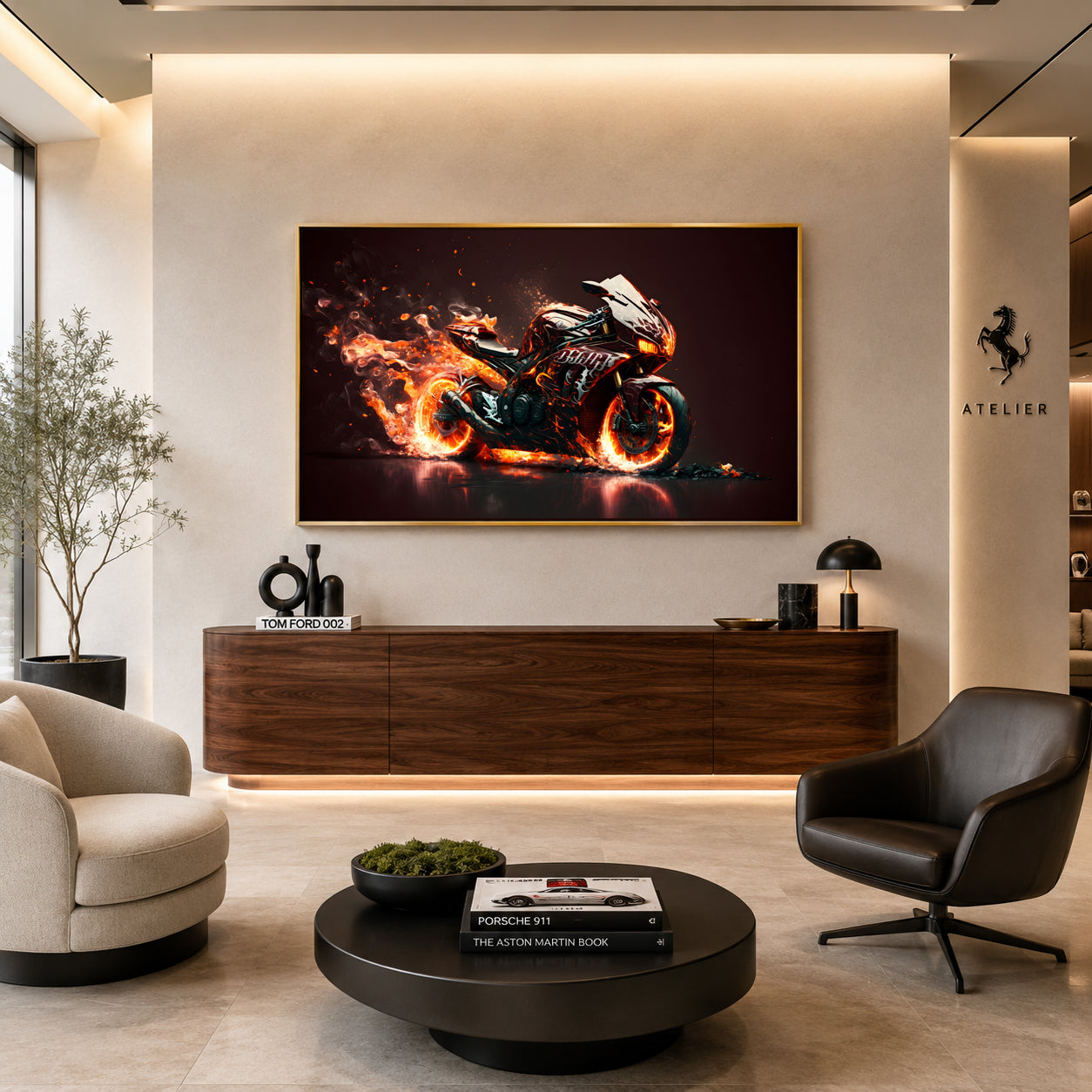 Sport Bike Canvas Painting