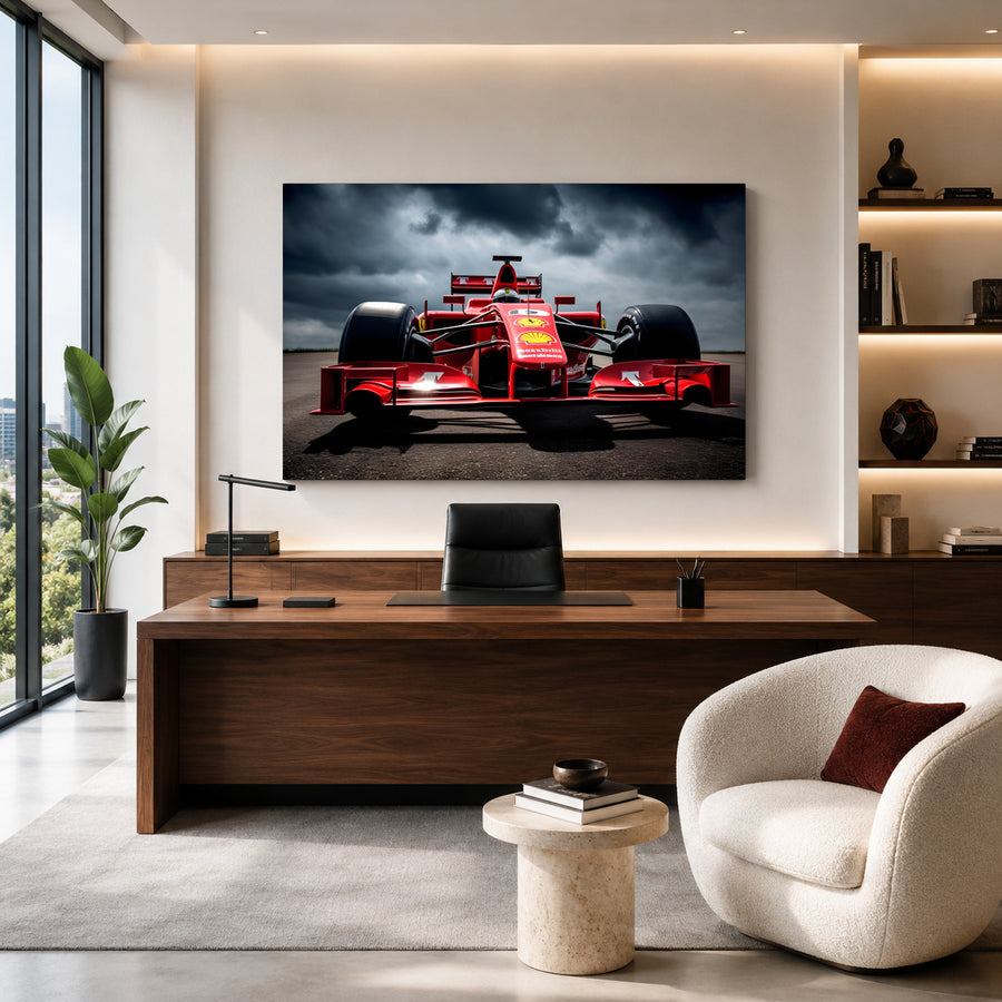 Formula Racing Car Canvas Painting Modern Motorsport Wall Art