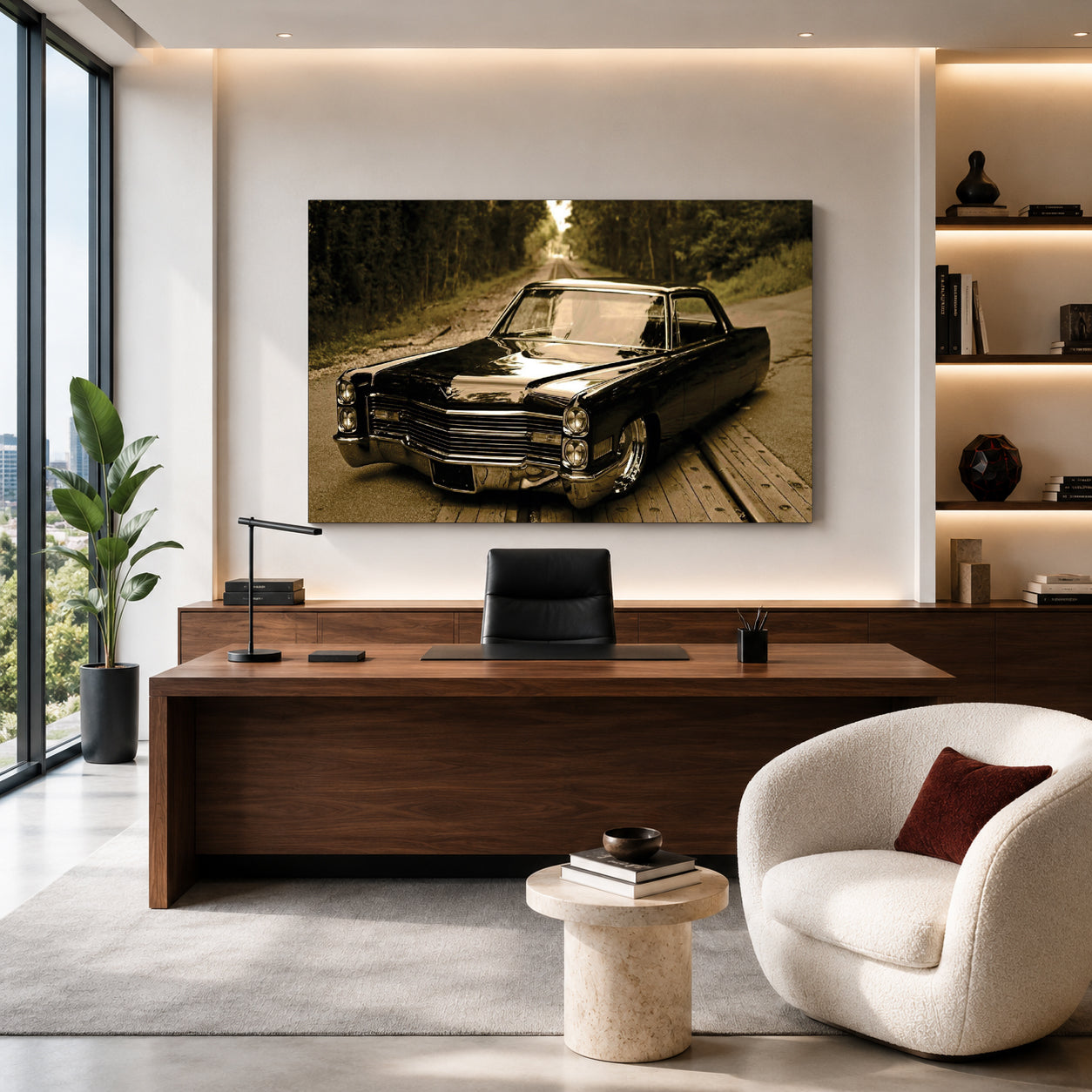 Classic Car Canvas Painting