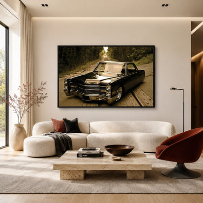 Classic Car Canvas Painting