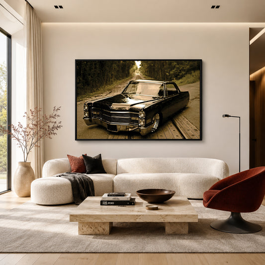 Classic Car Canvas Painting