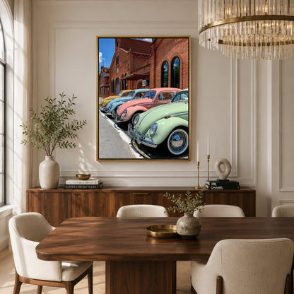 Volkswagen Beetle Car Canvas Painting