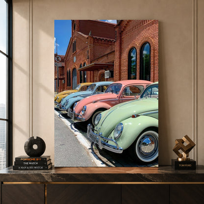 Volkswagen Beetle Car Canvas Painting