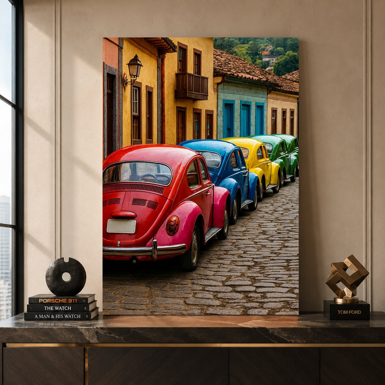 Volkswagen Beetle Car Canvas Painting