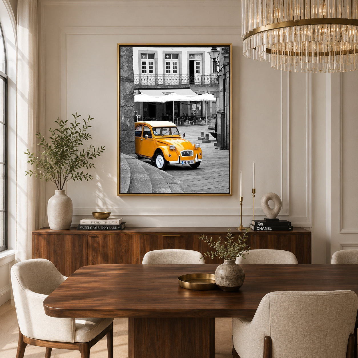 Citroën 2CV Car Canvas Painting