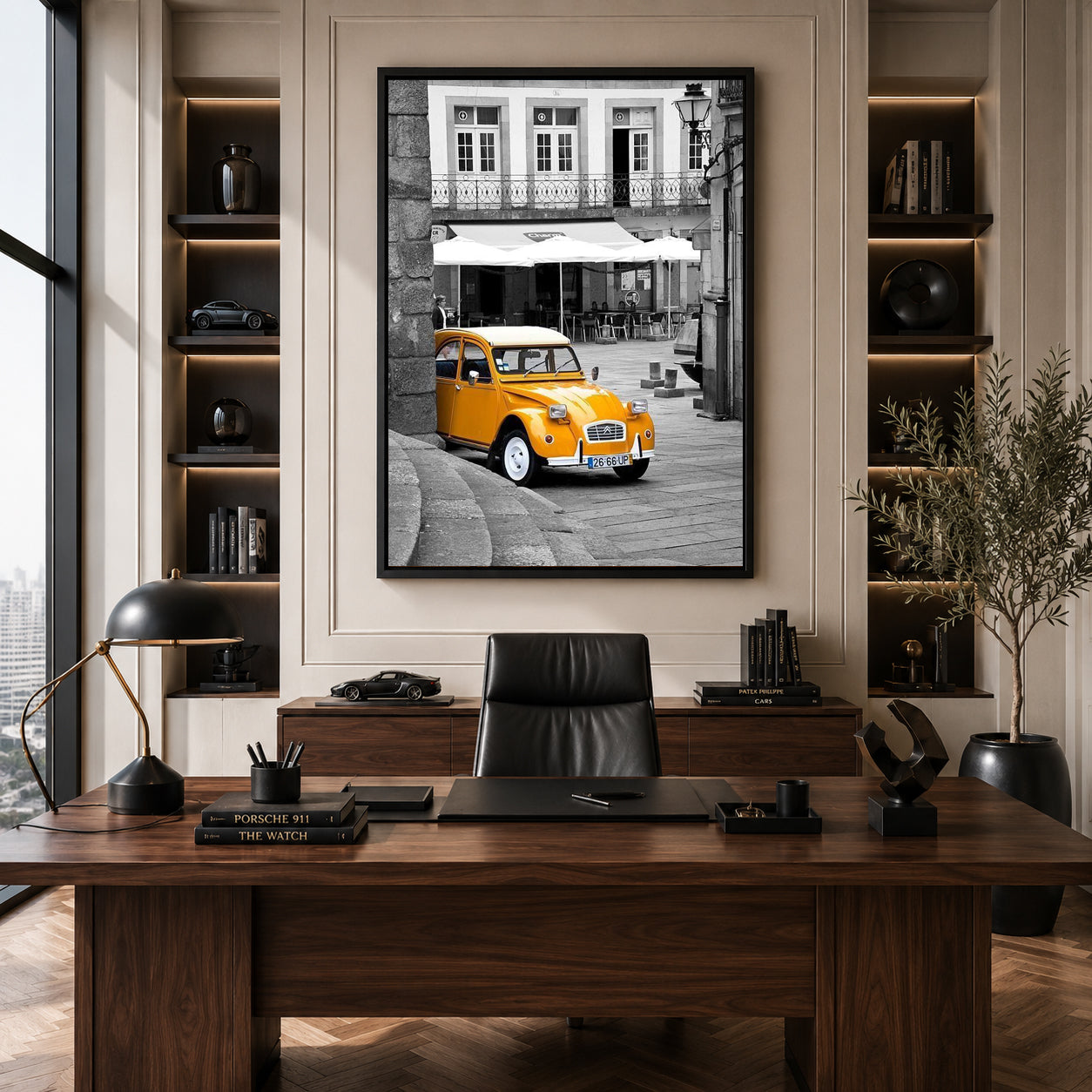 Citroën 2CV Car Canvas Painting