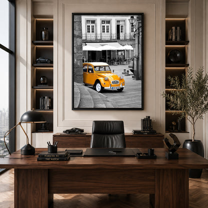 Citroën 2CV Car Canvas Painting