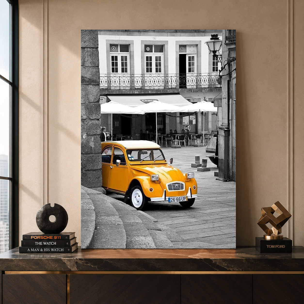 Citroën 2CV Car Canvas Painting