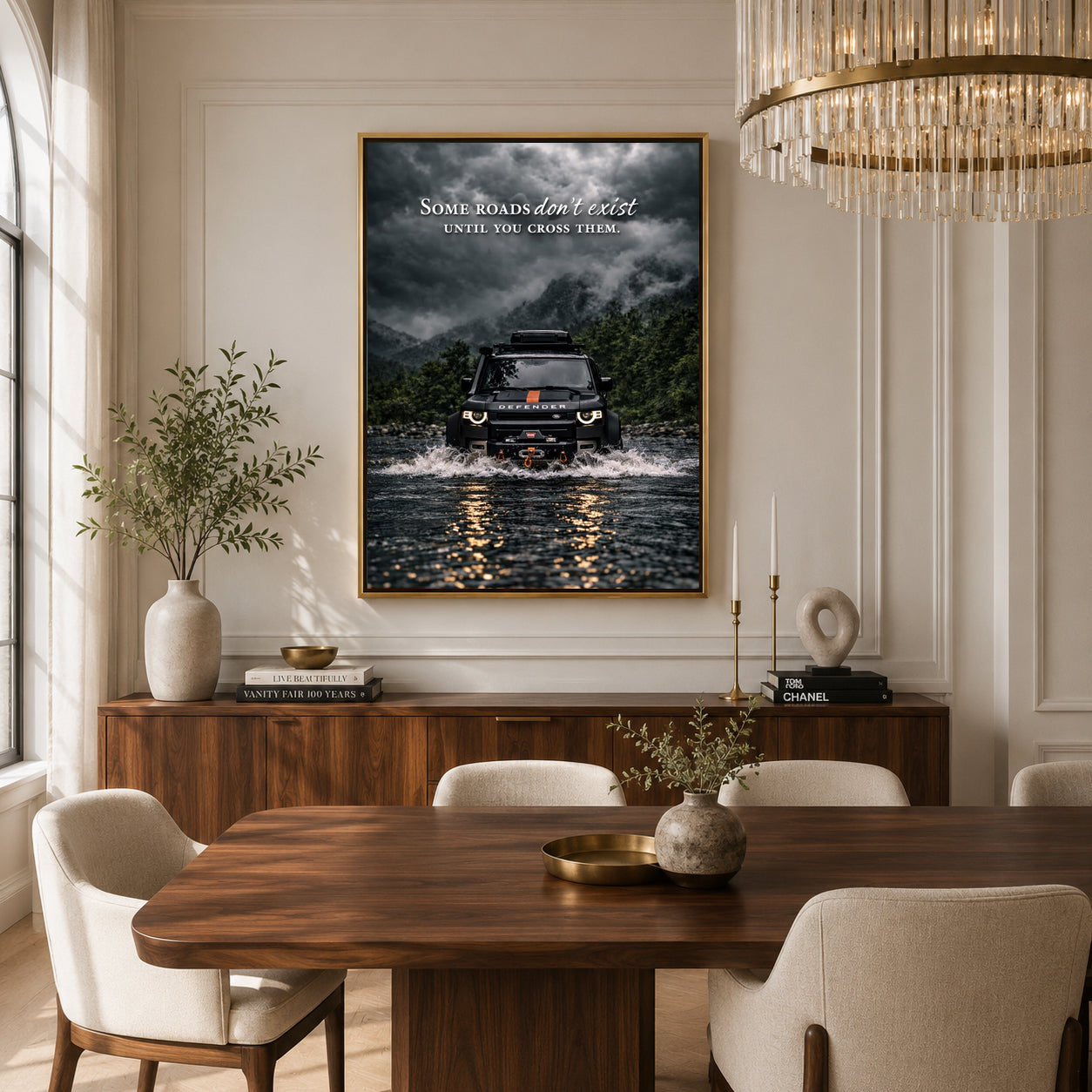 Land Rover Defender Car Canvas Painting