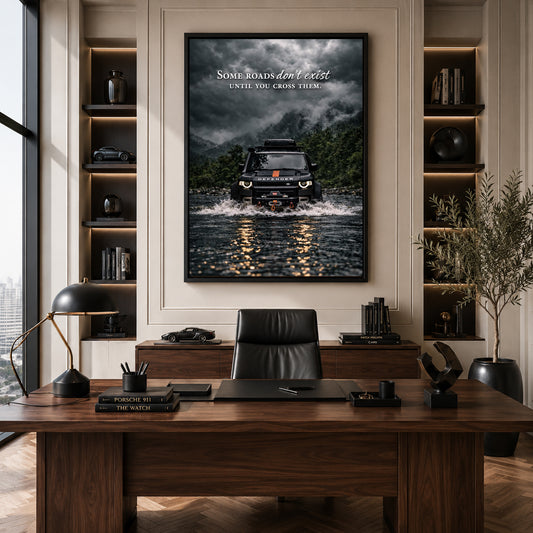 Land Rover Defender Car Canvas Painting