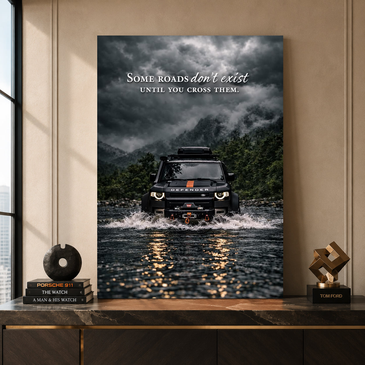 Land Rover Defender Car Canvas Painting