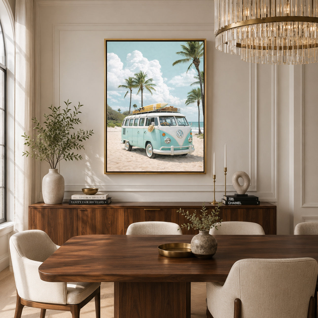 Volkswagen Camper Van Car Canvas Painting