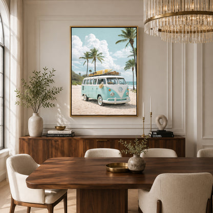 Volkswagen Camper Van Car Canvas Painting