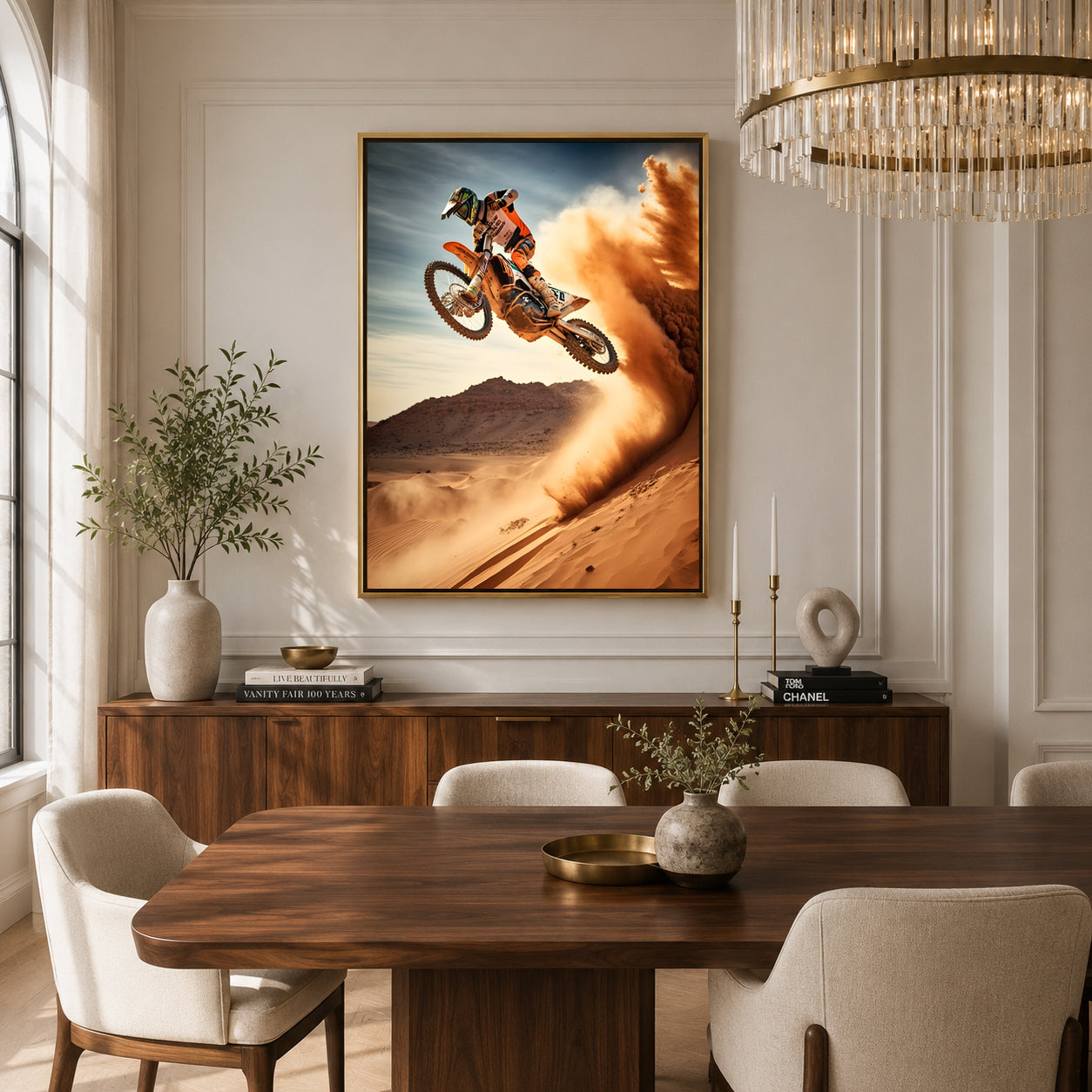 KTM Dirt Bike Car Canvas Painting