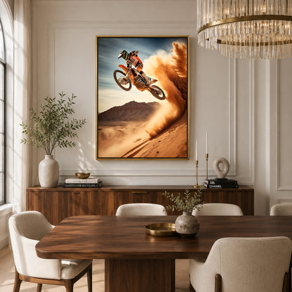 KTM Dirt Bike Car Canvas Painting