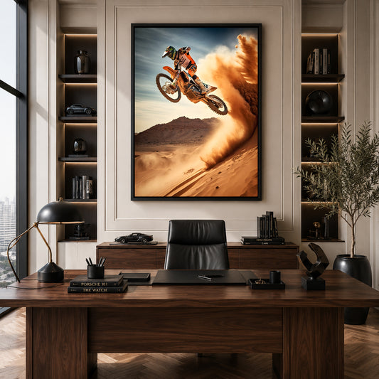 KTM Dirt Bike Car Canvas Painting