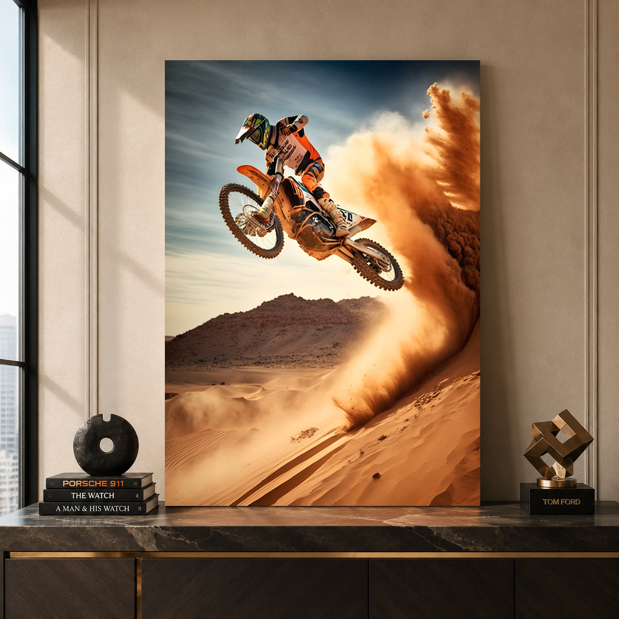 KTM Dirt Bike Car Canvas Painting
