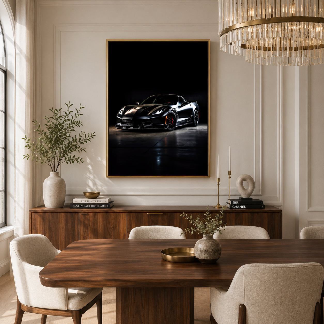 Chevrolet Corvette Car Canvas Painting