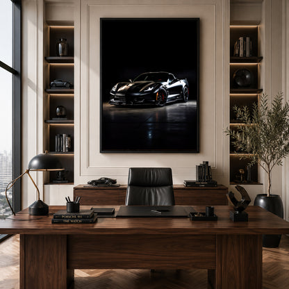 Chevrolet Corvette Car Canvas Painting