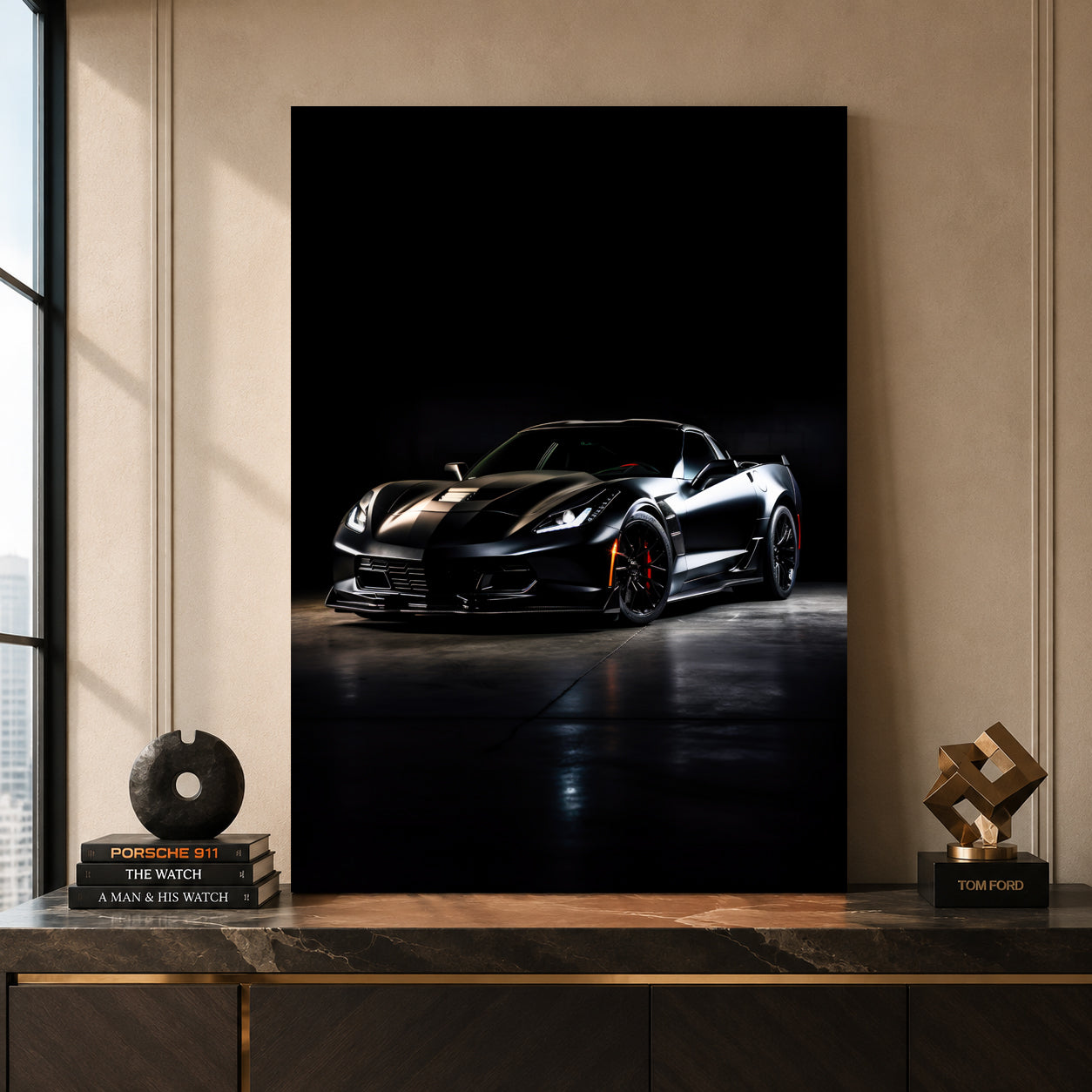 Chevrolet Corvette Car Canvas Painting