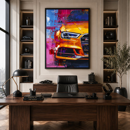 Audi RS3 Car Canvas Painting