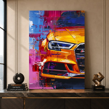 Audi RS3 Car Canvas Painting