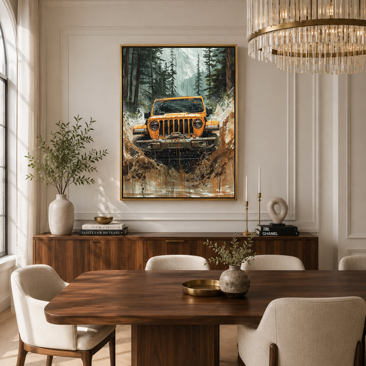 Jeep Wrangler Car Canvas Painting