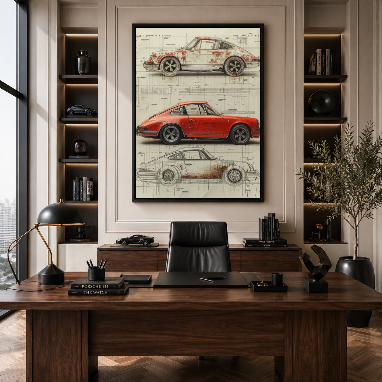 Porsche 911 Car Canvas Painting