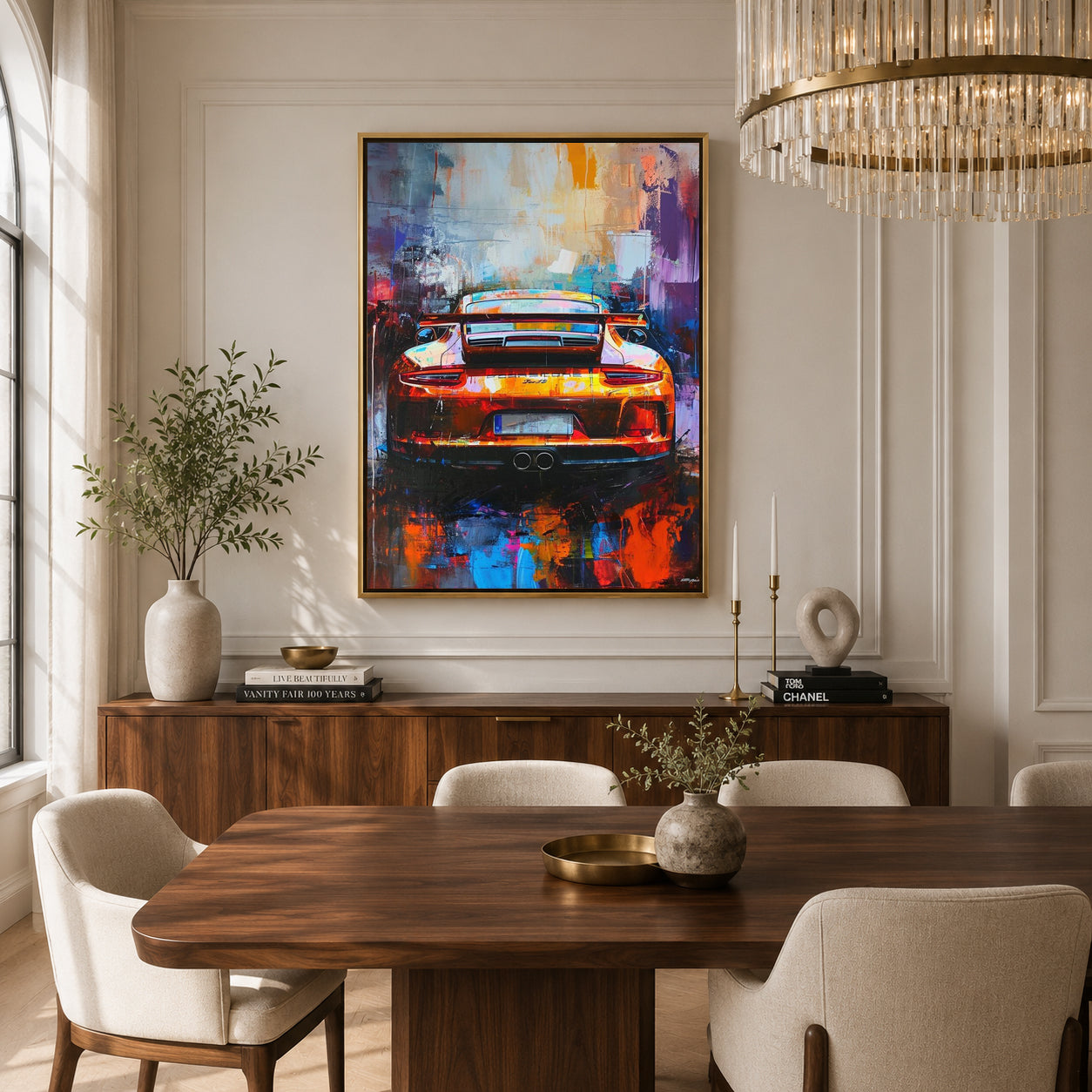 Porsche Sports Car Canvas Painting