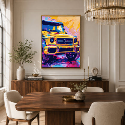Mercedes G-Class Pop Art Canvas Painting