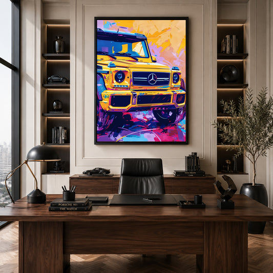 Mercedes G-Class Pop Art Canvas Painting