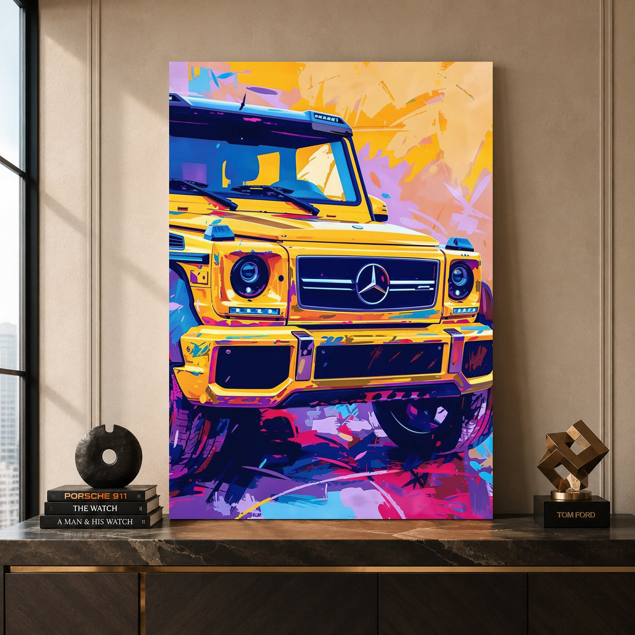 Mercedes G-Class Pop Art Canvas Painting