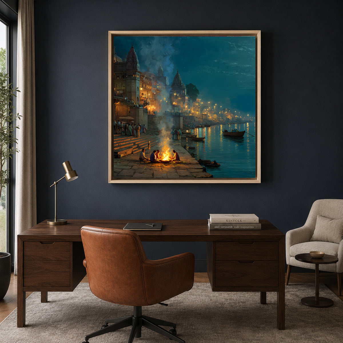 Banaras Ghats Premium Wall Art Canvas for Stylish Interiors
