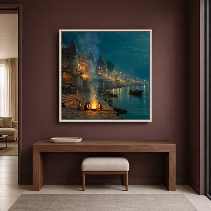 Banaras Ghats Premium Wall Art Canvas for Stylish Interiors