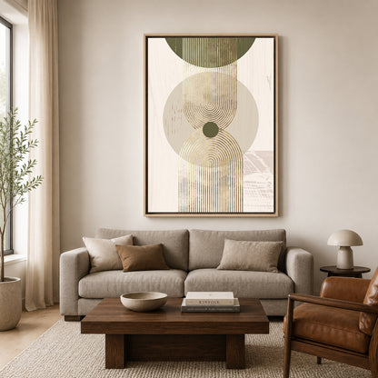 Boho Wall Art Painting Abstract Geometric Canvas Wall Decor Art